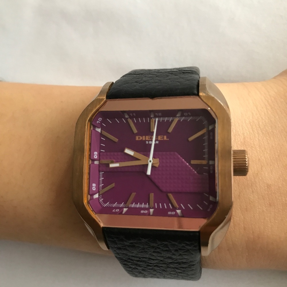 Diesel Watch (black leather band)